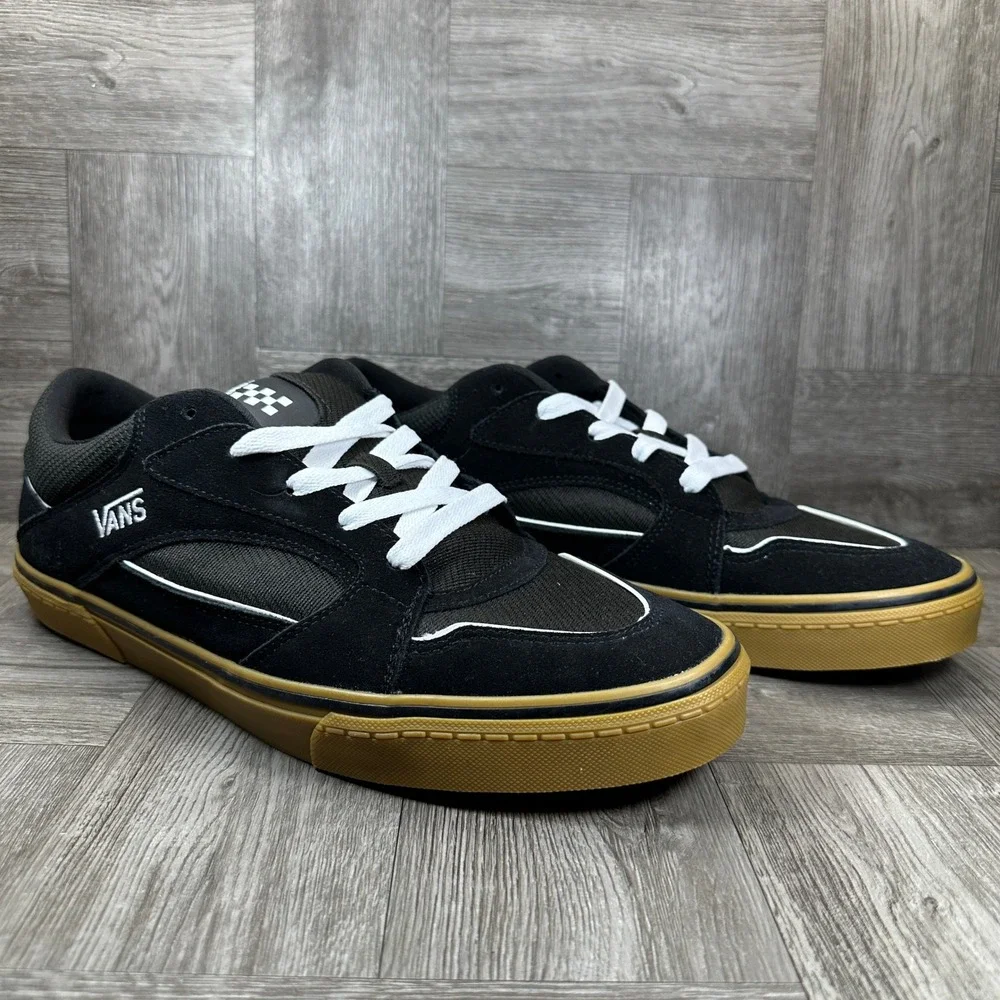 Vans Rowley Classic Sneakers Mens 13 Black Gum Suede Skate Shoes NEW